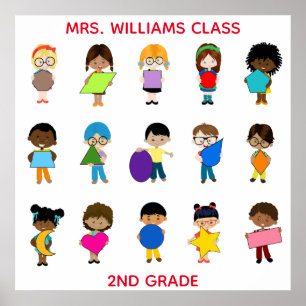 Shapes Classroom and Teacher Poster