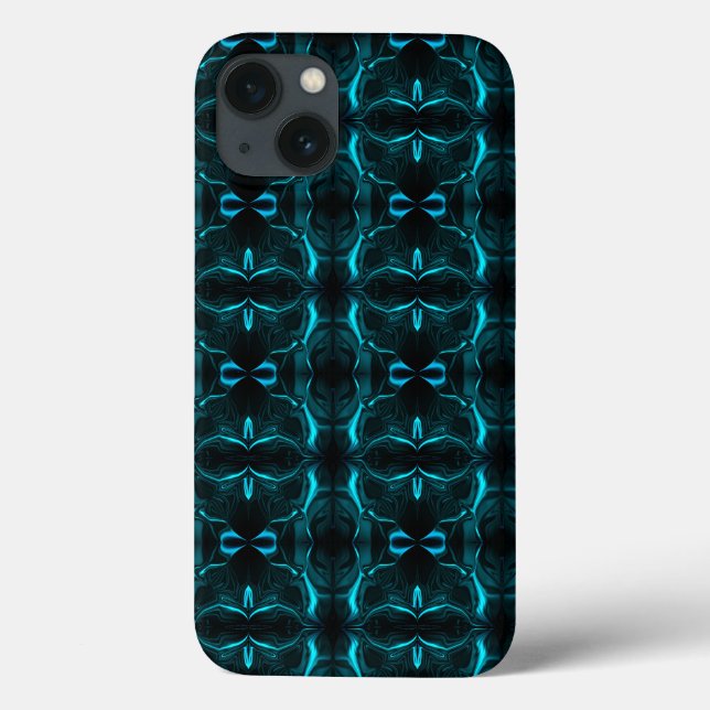 Shapes, "cyan strokes float" on dark background?  Case-Mate iPhone case (Back)