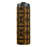 Shapes, 'gold strokes float' over dark background