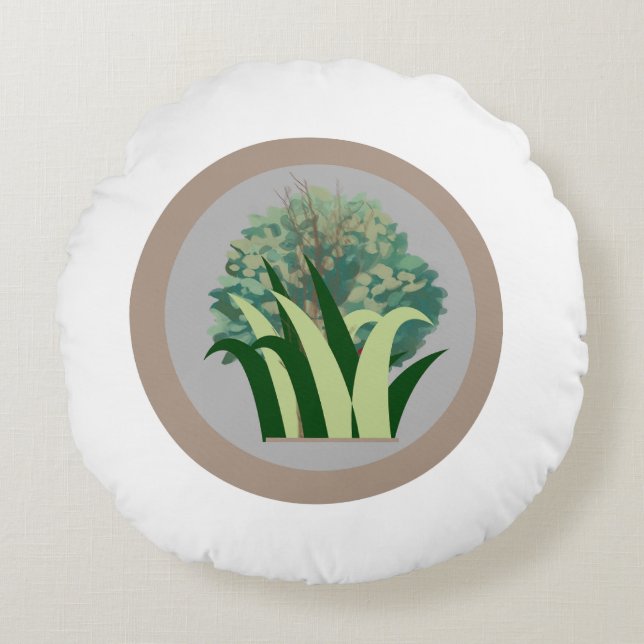 Shapes & gradients round cushion (Front)