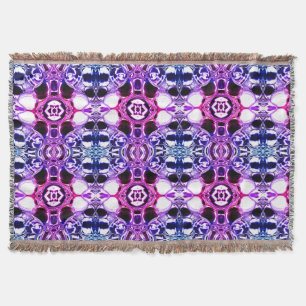 Shapes if mixing of the blue one clearly to pink. throw blanket