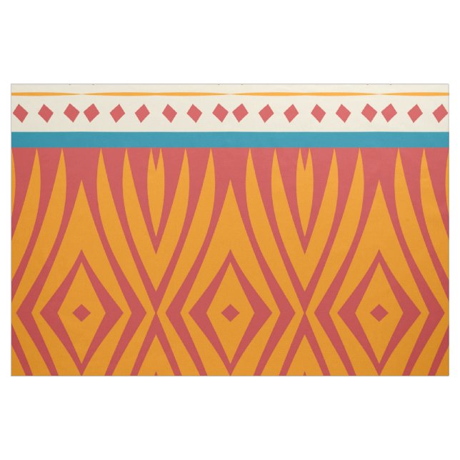 Shapes in retro colours fabric (Yard)