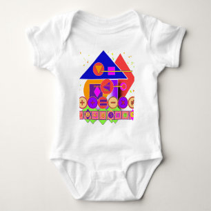 Shapes Numbers Symbols Baby Bodysuit