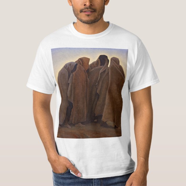 Shapes of Fear by Maynard Dixon T-Shirt (Front)