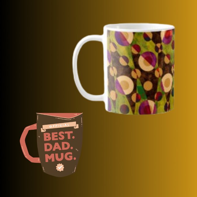 Shapes Pattern Abstract  Decorative Coffee Mug (Creator Uploaded)