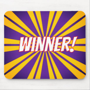 SHAPES PURPLE AND YELLOW MOUSE PAD