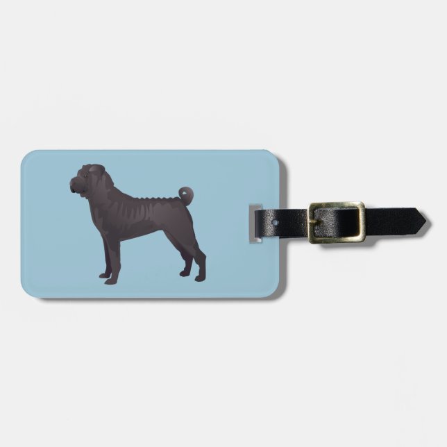 Shar Pei Basic Design Templates Luggage Tag (Front Horizontal)