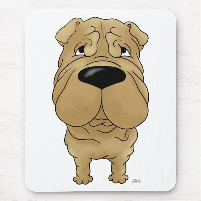 Shar-Pei - Big Nose and Butt Mouse Pad (Front)