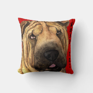 Shar-Pei Colour Block Cushion