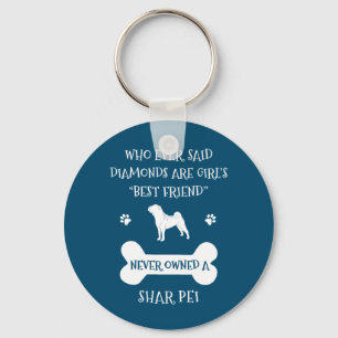 Shar Pei dog best friend Key Ring