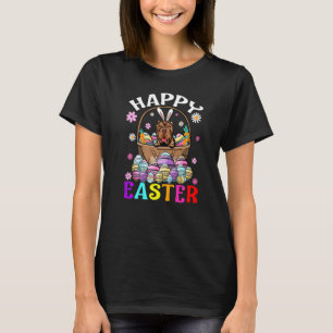 Shar Pei Dog Happy Easter Bunny Eggs Easter T-Shirt