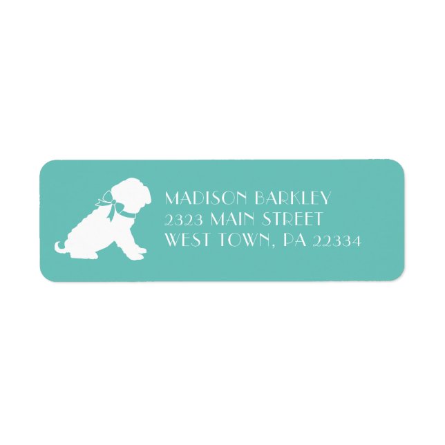 Shar Pei Dog Puppy Return Address Label (Front)