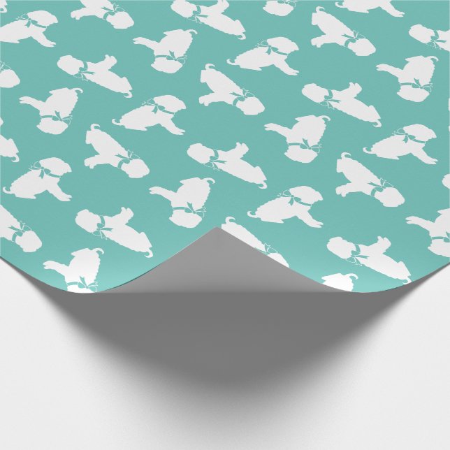 Shar Pei Dog Puppy Wrapping Paper (Corner)