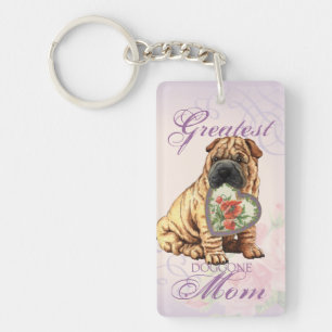 Shar-Pei Heart Mum Key Ring