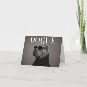 Shar Pei Luxury Chic Dog Thank You Card