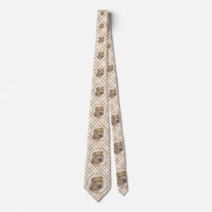 Shar Pei Painting - Cute Original Dog Art Tie