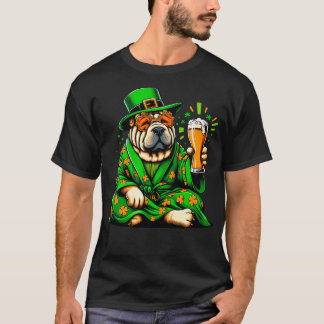 Shar Pei Patricks Day Outfit For Lover Dog  T-Shirt