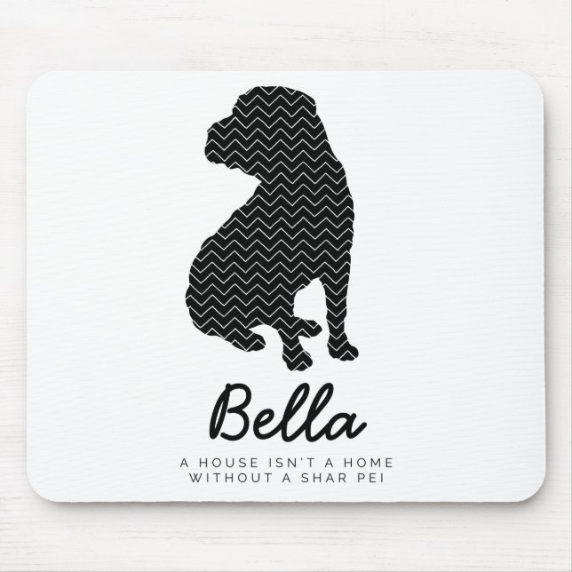 Shar Pei Personalised Mouse Pad (Front)