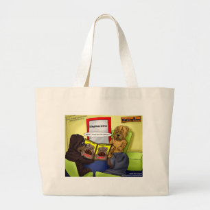 Shar-Pei Plastic Surgery Funny Tees Mugs & Gifts Large Tote Bag