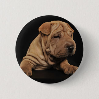Shar Pei puppy 6 Cm Round Badge