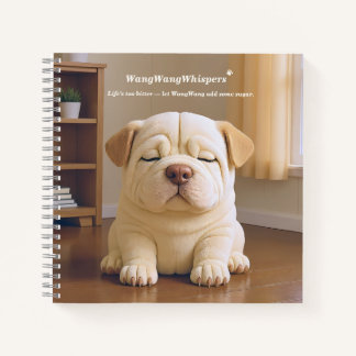 Shar Pei Puppy - Soft Serenity by WangWang Notebook
