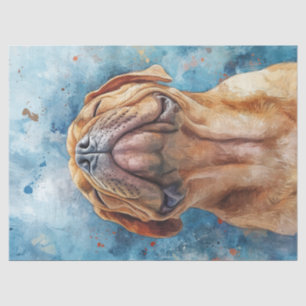 Shar Pei Watercolor Painting Decoupage Tissue Paper