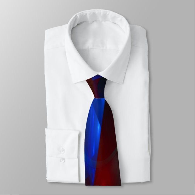 Shards 3D Flame Fractal Tie (Tied)