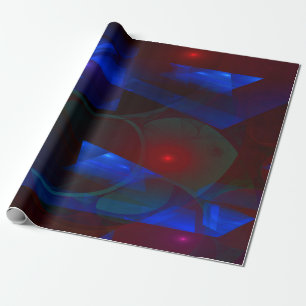 Shards 3D Flame Fractal Wrapping Paper