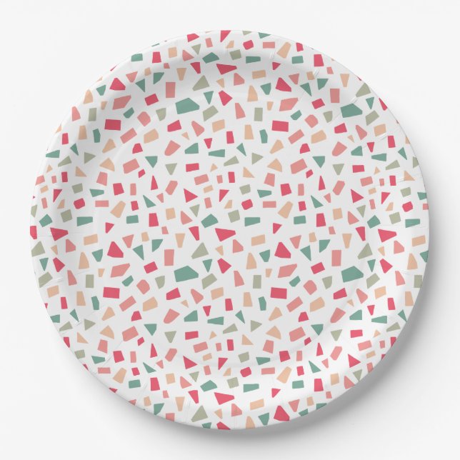 Shards - Colours 01 Paper Plate (Front)