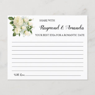 Share a Date Idea for Couple Bridal Shower Card