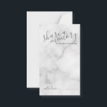 'Share a Memory' Elegant Marble Script Wedding Advice Card<br><div class="desc">Add a personal touch to your wedding with a modern script wedding advice and wishes card.
This card features title 'share a memory' in grey modern script font style and details in grey modern sans serif font style on white marble background.</div>