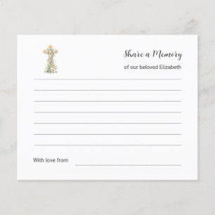 Share a Memory Loving Word Funeral Attendance 