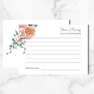 Share a Memory Loving Word Funeral Attendance 