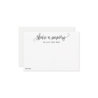 Share a Memory Minimalist Calligraphy Cards