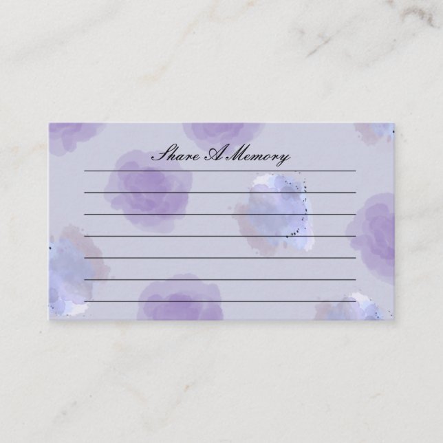 Share a Memory of a Loved One Card – Funeral (Front)