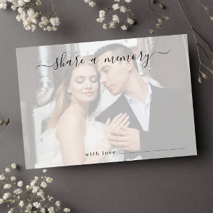 Share a Memory Photo Wedding Thank You Card