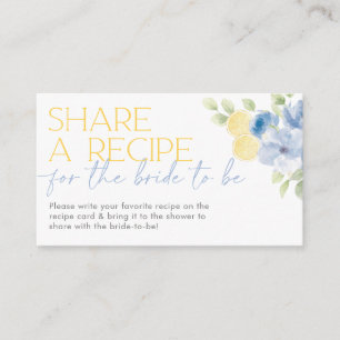 Share a recipe card Main Squeeze Bridal Shower