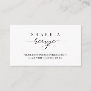 Share a Recipe Enclosure Card