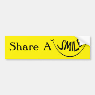 Share A Smile Bumper Sticker