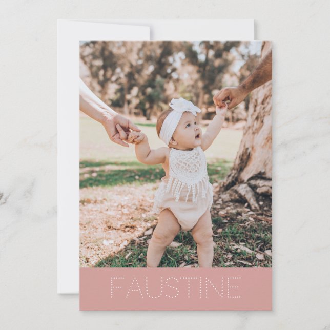 Share adoption "Faustine" Holiday Card (Front)