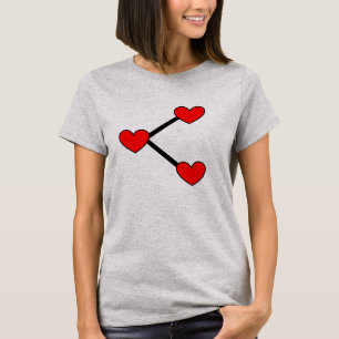 SHARE hearts T-shirt