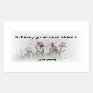 Share Joy Rectangular Sticker