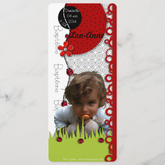 Share Lou-Anne Baptism with photo Invitation