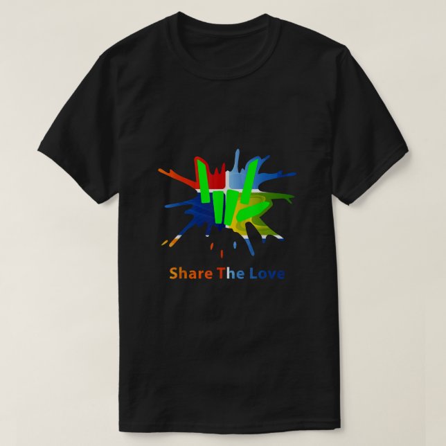 Share love merch for Kids and young  T-Shirt (Design Front)