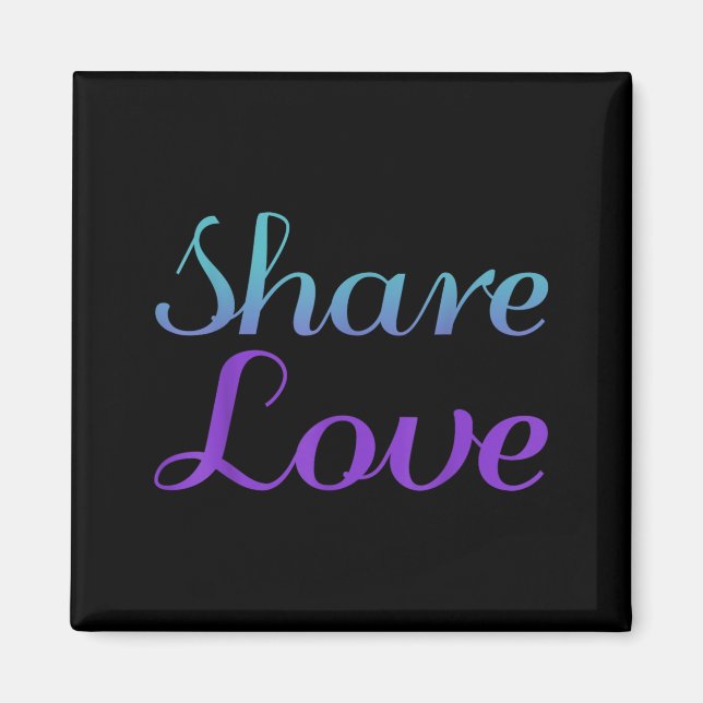 Share Love Prevention Awareness Design Magnet (Front)