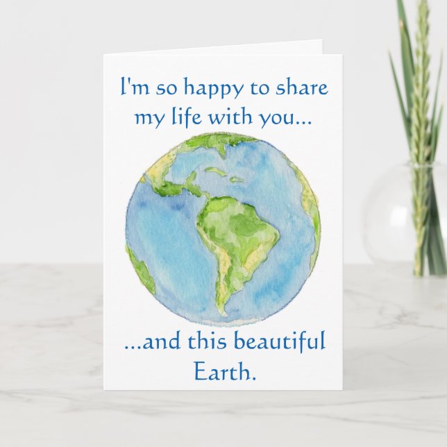 Share my Life with you birthday card (Front)
