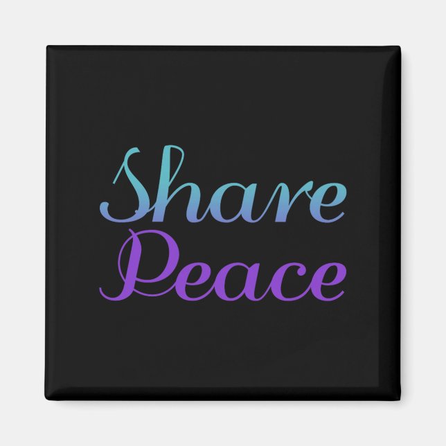 Share Peace Prevention Awareness Design Magnet (Front)