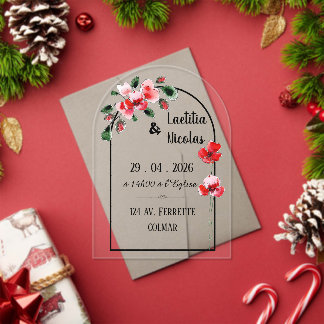 Share "Poppies" Acrylic Invitations
