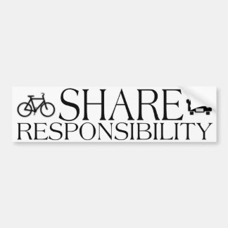 Share Responsibility Bumper Sticker