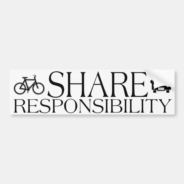 Share Responsibility Bumper Sticker (Front)